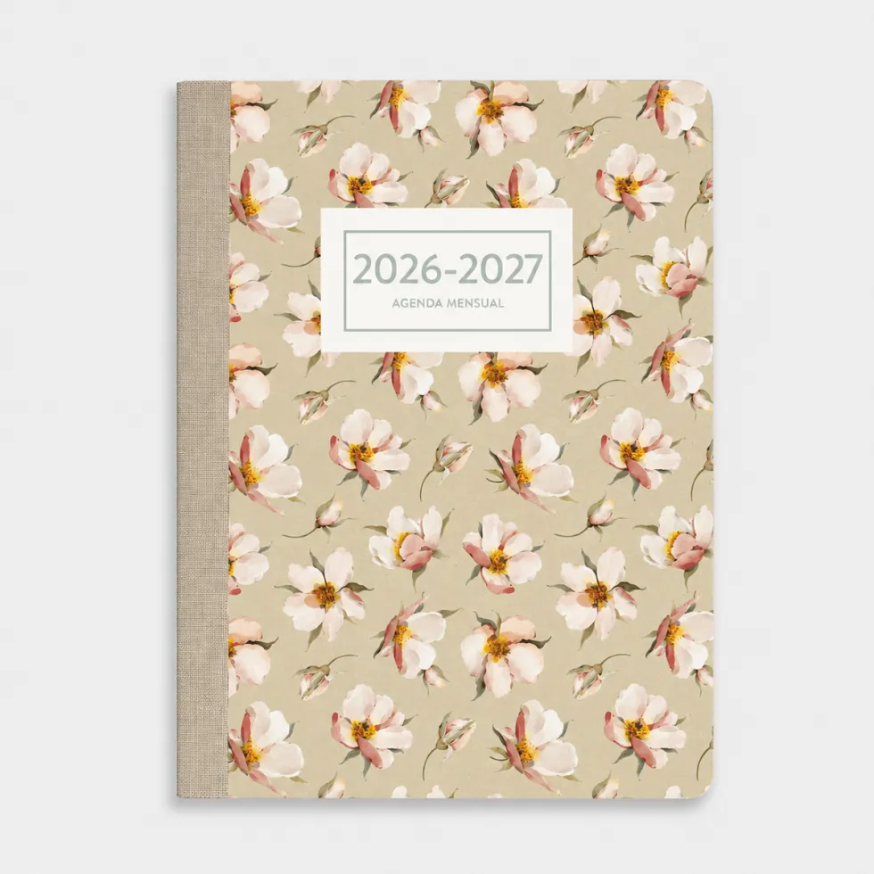 Agenda Mensual 2026-27 Català - 16 mesos - Soft Magnolia