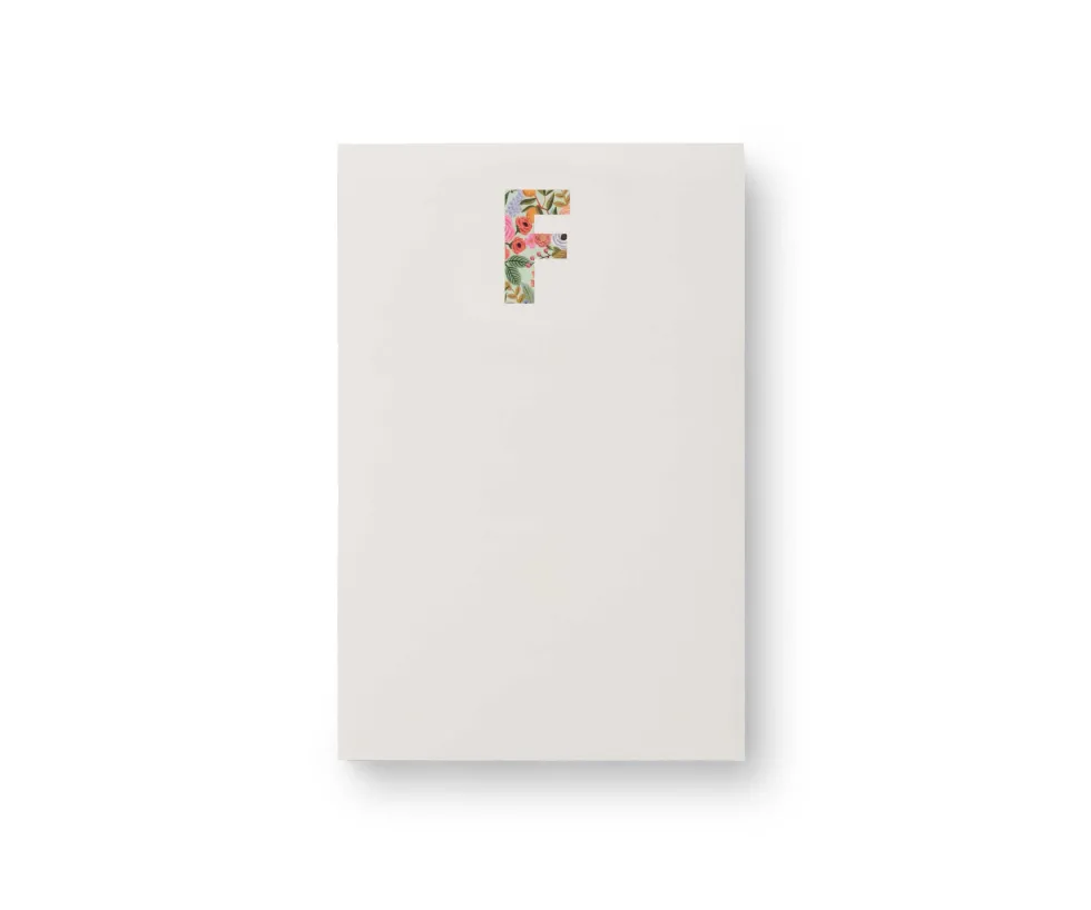 Bloc de Notas con Iniciales A - Z - Rifle Paper Co