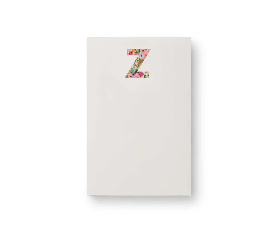Bloc de Notas con Iniciales A - Z - Rifle Paper Co