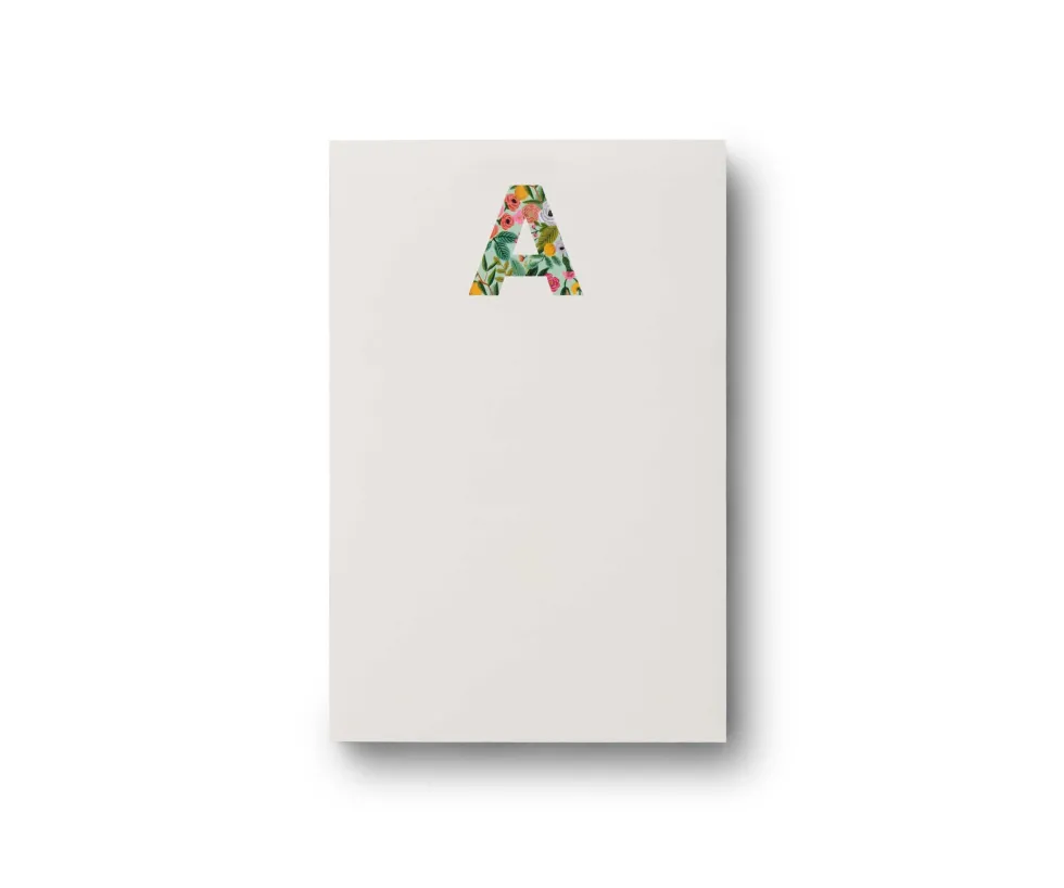 Bloc de Notas con Iniciales A - Z - Rifle Paper Co