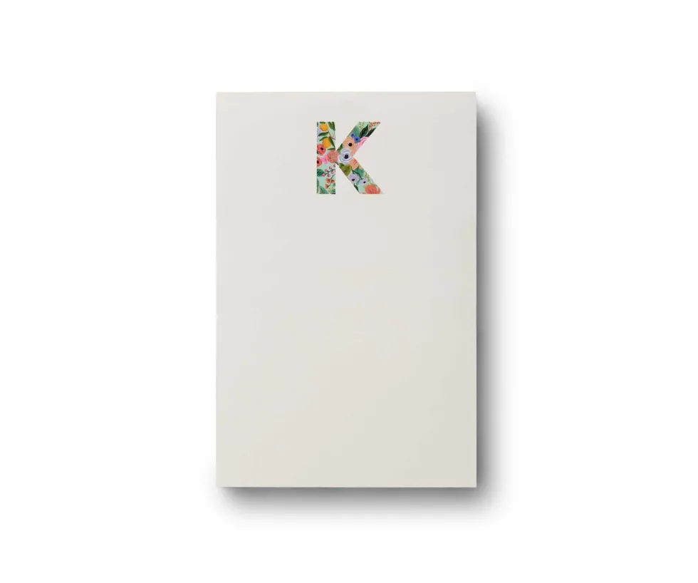 Bloc de Notas con Iniciales A - Z - Rifle Paper Co