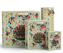 Bolsa de regalo de papel Floral Cake