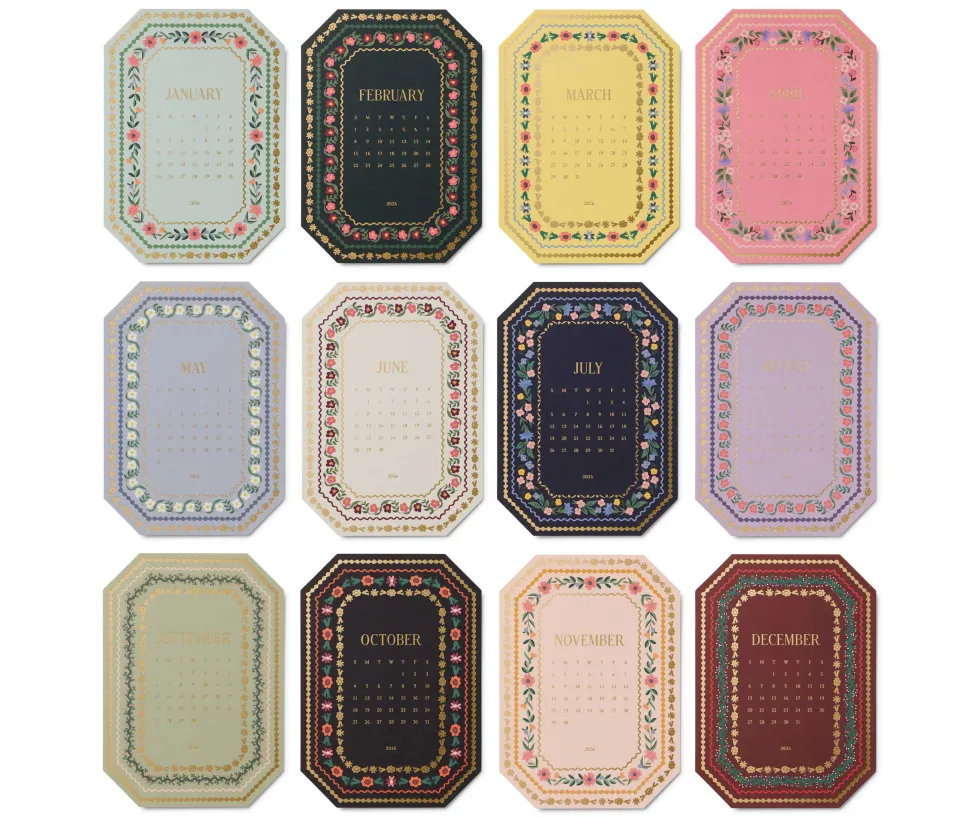 Calendario de sobremesa 2026 - Wildwood - Rifle Paper