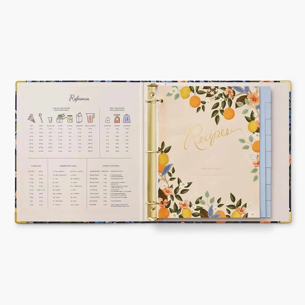 Carpeta anillas Recetario - Citrus Grove - Rifle Paper Co.