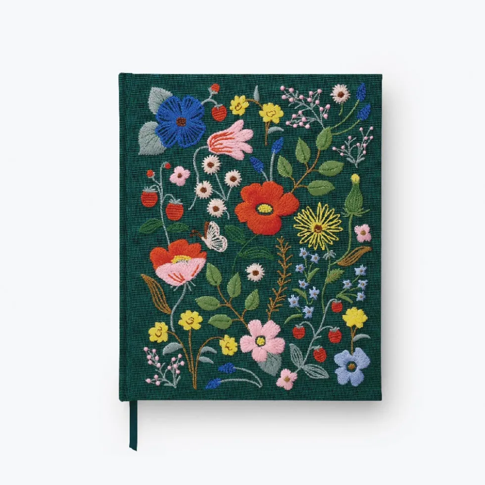 Cuaderno de bocetos bordado Strawberry Fields - Rifle Paper Co.