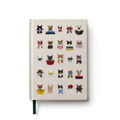 Diario personal bordado Gatos - Rifle Paper