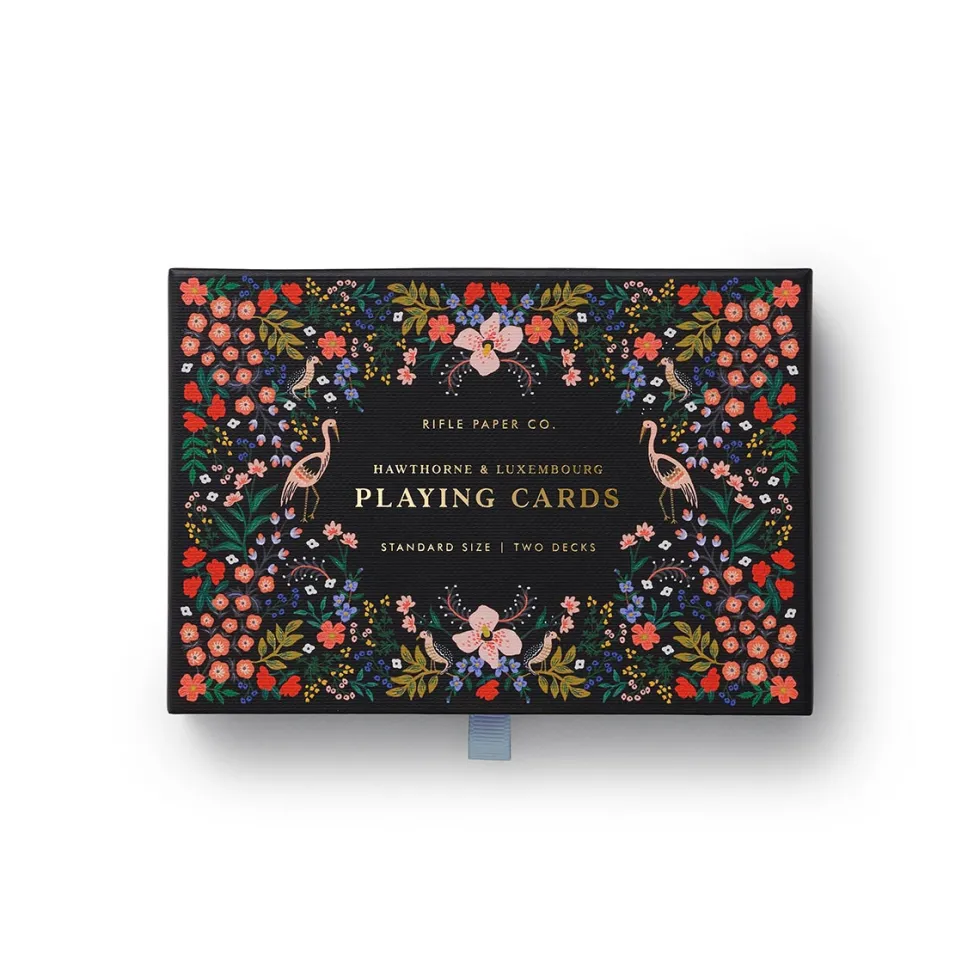 Estuche con 2 barajas de cartas Luxembourg - Rifle Paper