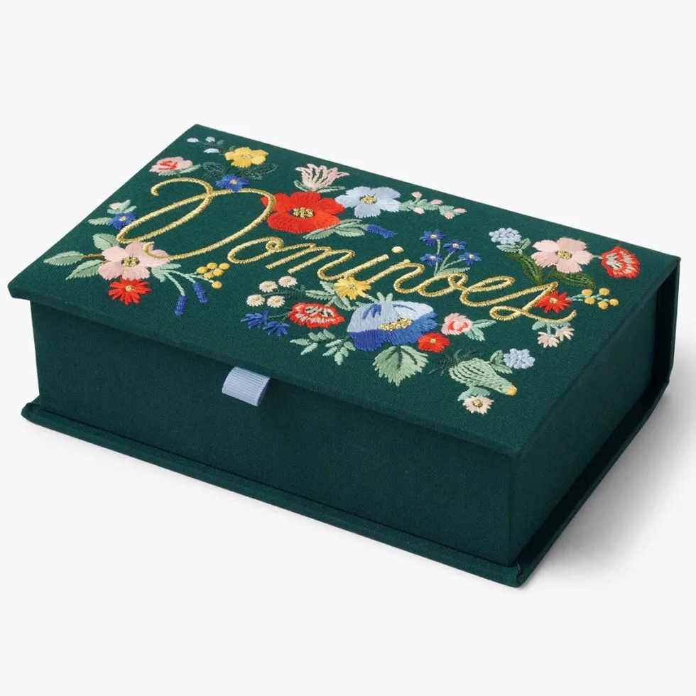 Estuche con juego de Dominó Strawberry Fields - Rifle Paper Co.