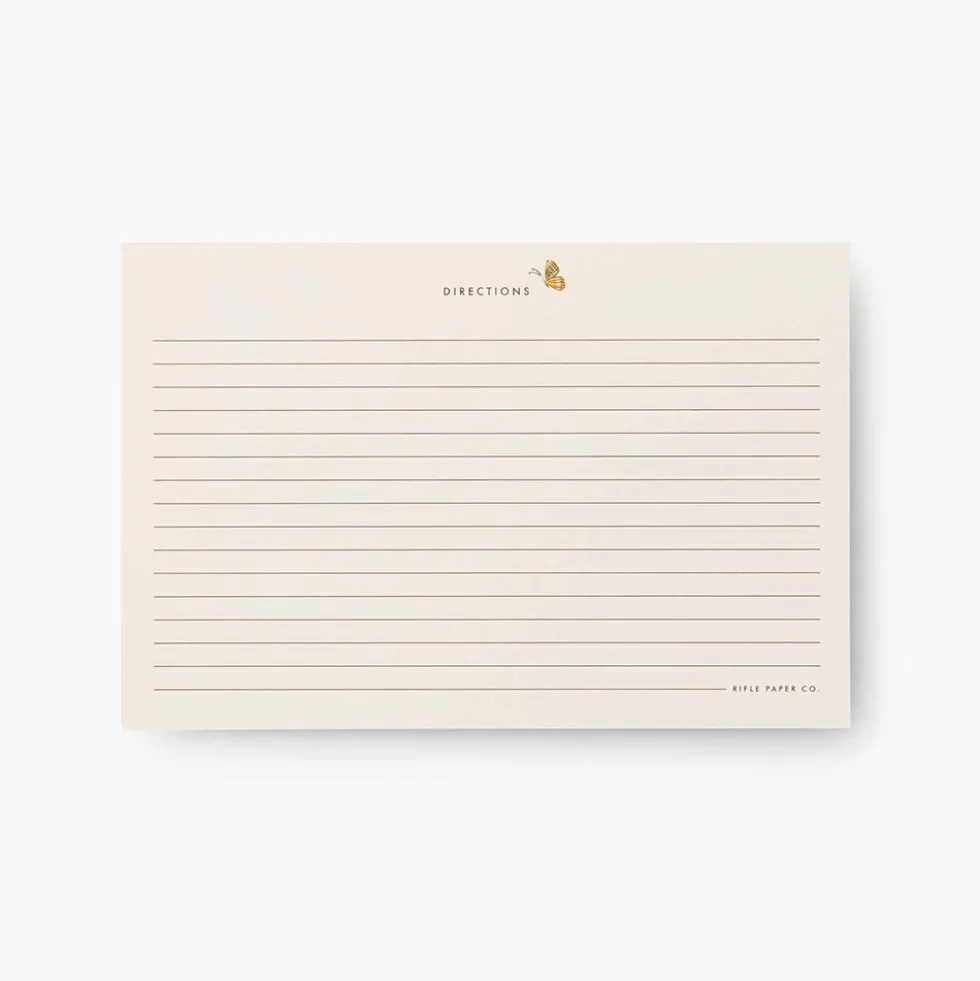 Fichas de Recetas Mayfair - Rifle Paper Co.