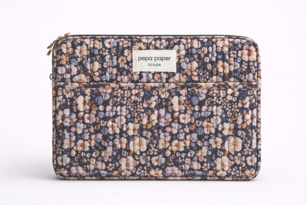 Funda Portátil Pressed Flowers Dark