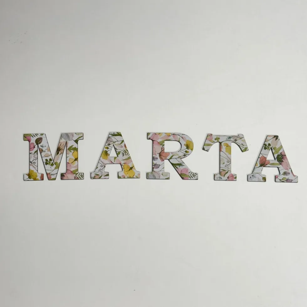 Letra y Número forrado 7 cm