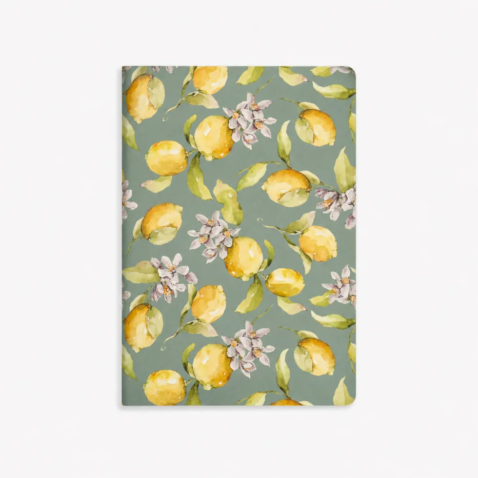 Libreta Grapada A5 36 hojas - Lemon Garden