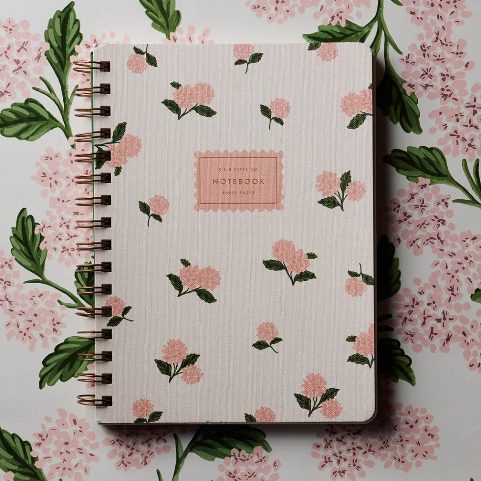 Libreta Spiral Pink Hydrangea - Rifle Paper Co