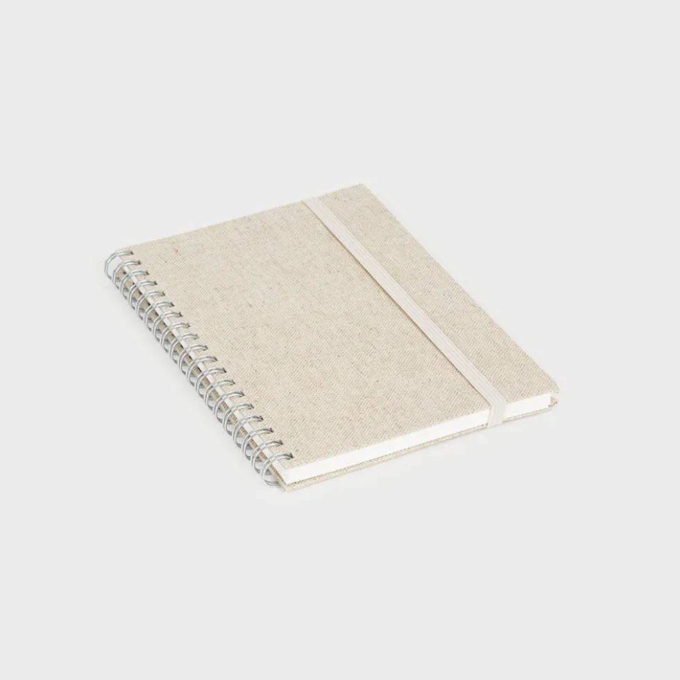 Libreta Tela Wyro A6 y A5 - Hojas Cuadriculadas