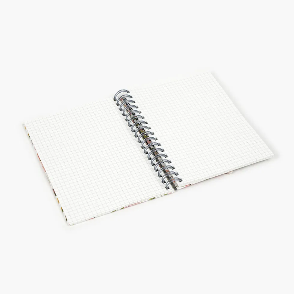 Libreta Wyro A6 Tapa Blanda Hojas Cuadrícula - Spring Flowers