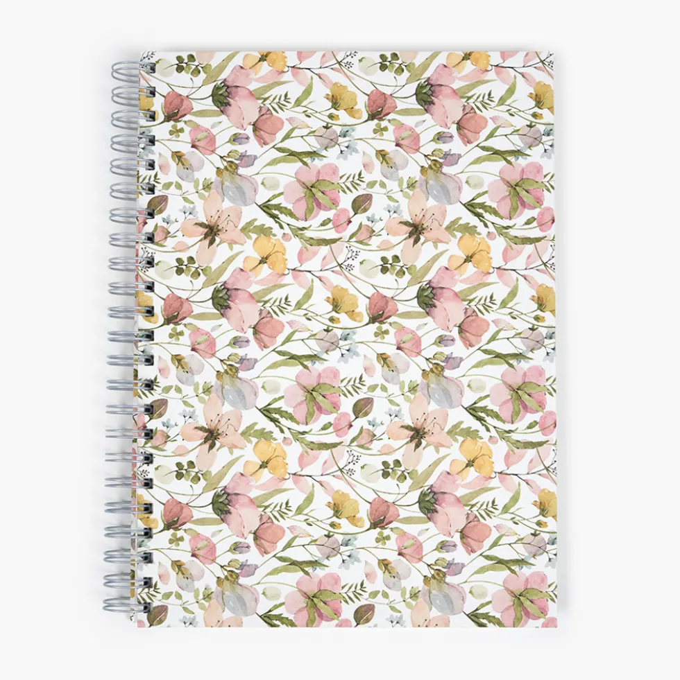 Libreta Wyro A4 Tapa Dura Hojas Lisas - Spring Flowers