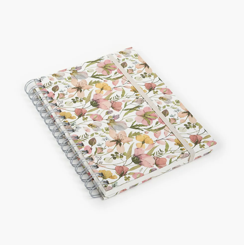 Libreta Wyro A5 Tapa Dura Hojas Lisas Spring Flowers