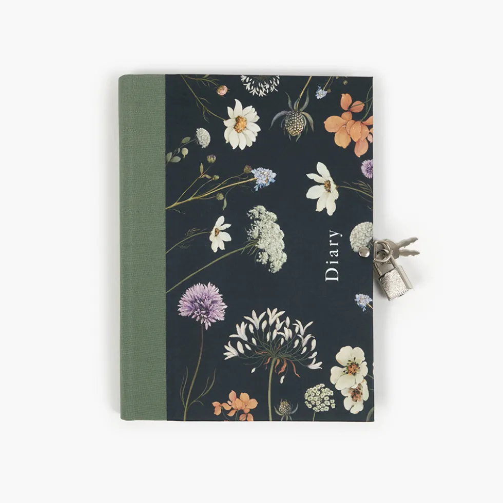 Libro diario candado Wild Flowers