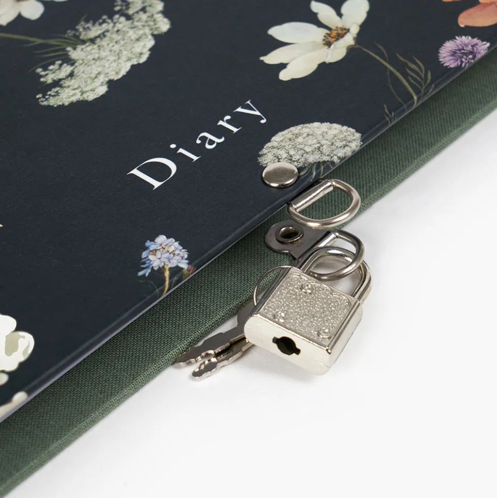 Libro diario candado Wild Flowers