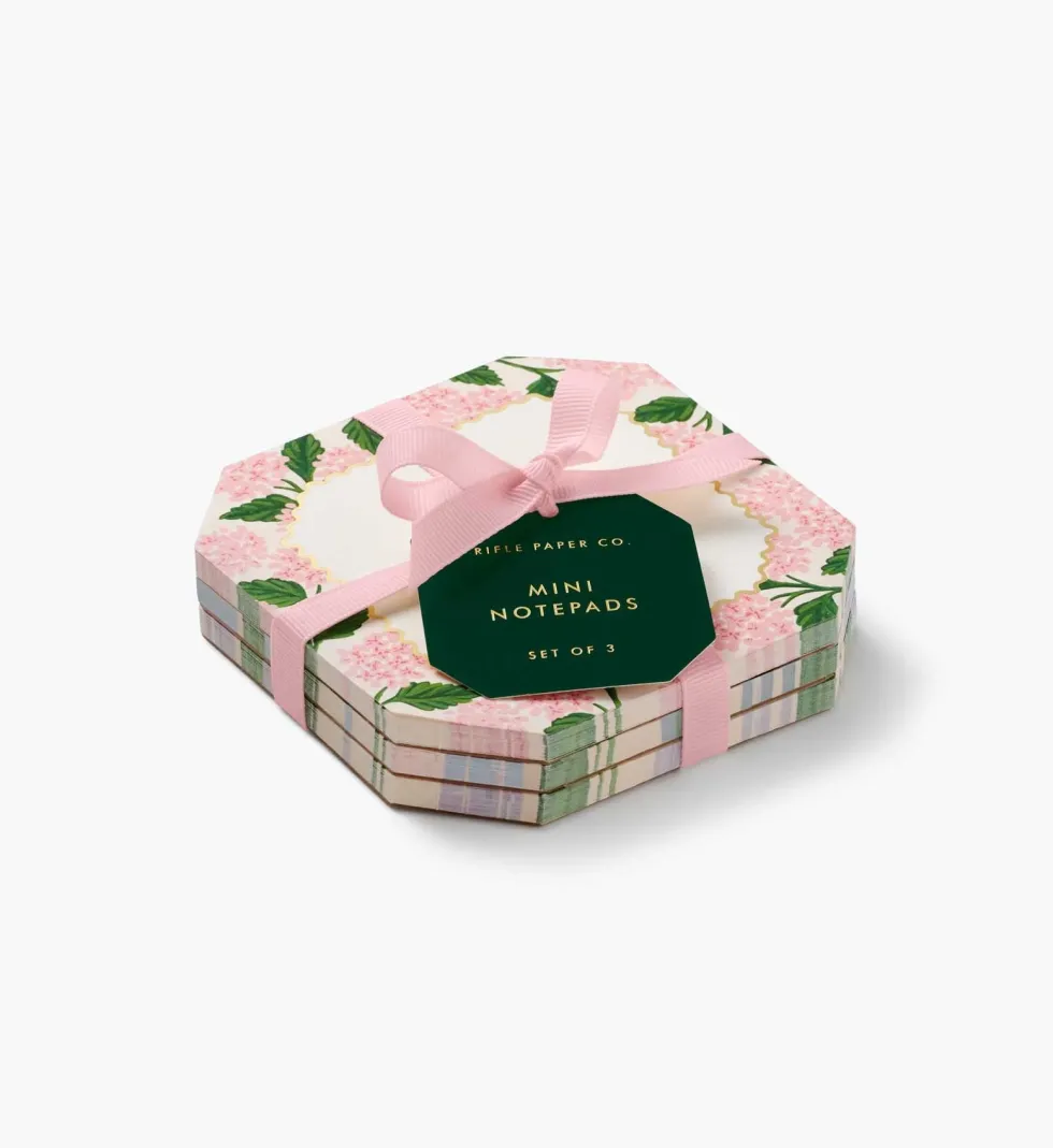 Mini blocs de notas Pink Hydrangea - Rifle Paper co.