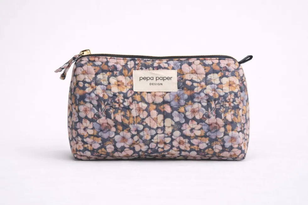 Neceser grande estampado Pressed Flowers Dark