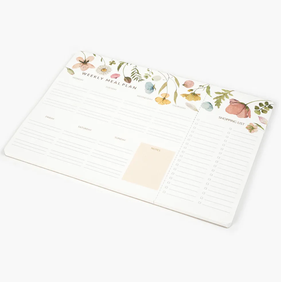 Pack Cocina "Spring Flowers" I Planificador Menús + Carpesano Recetas + Recambio Interior