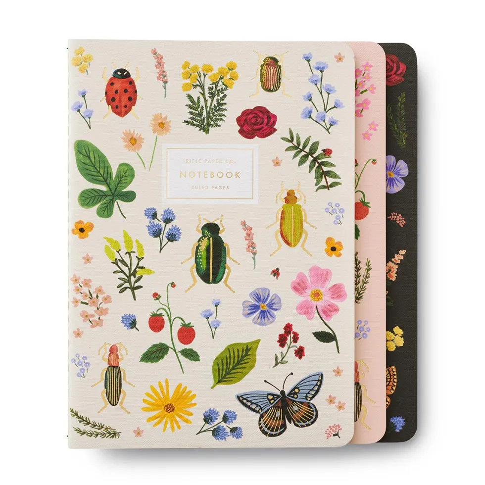 Pack 3 libretas cosidas Curio - Rifle Paper