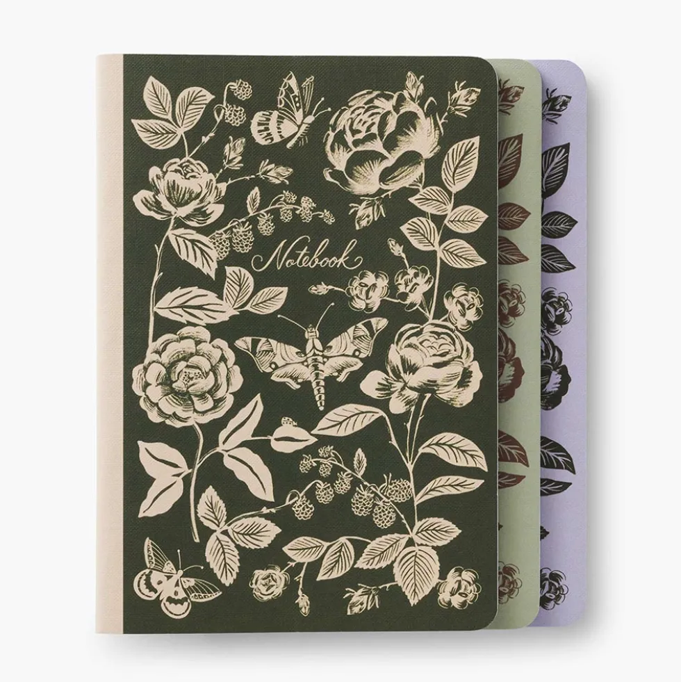 Pack 3 libretas cosidas English Rose - Rifle Paper