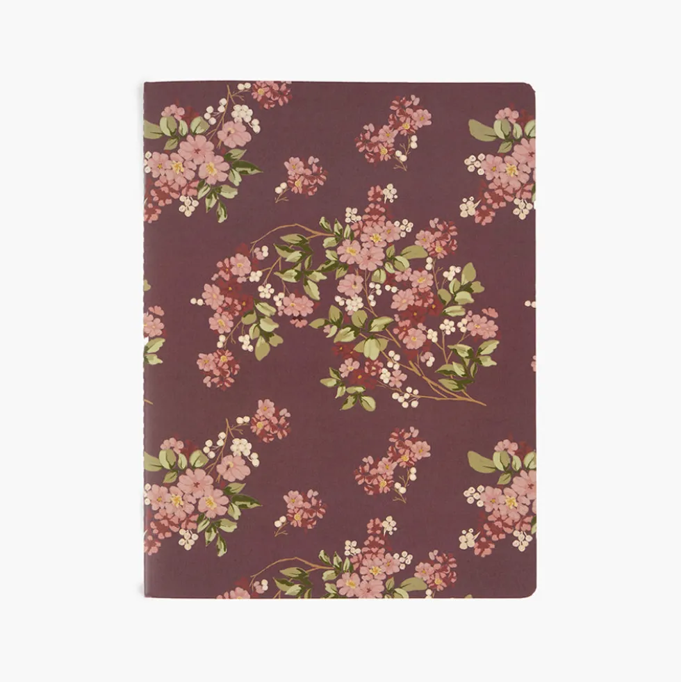 Pack 3 libretas cosidas Flores 25x19cm - Pepa Paper