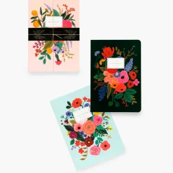 Pack 3 libretas cosidas Garden Party - Rifle Paper