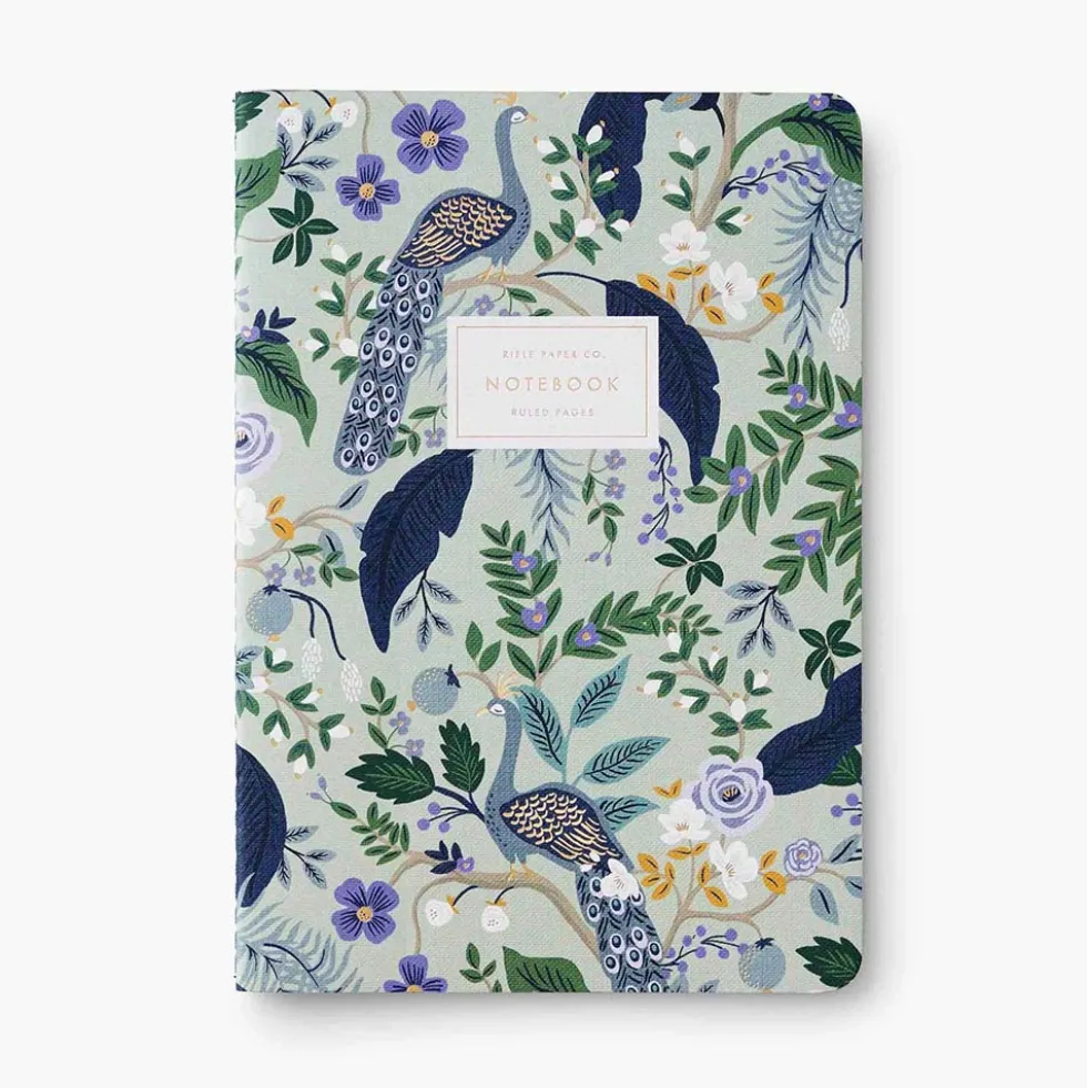 Pack 3 libretas cosidas Peacock - Rifle Paper