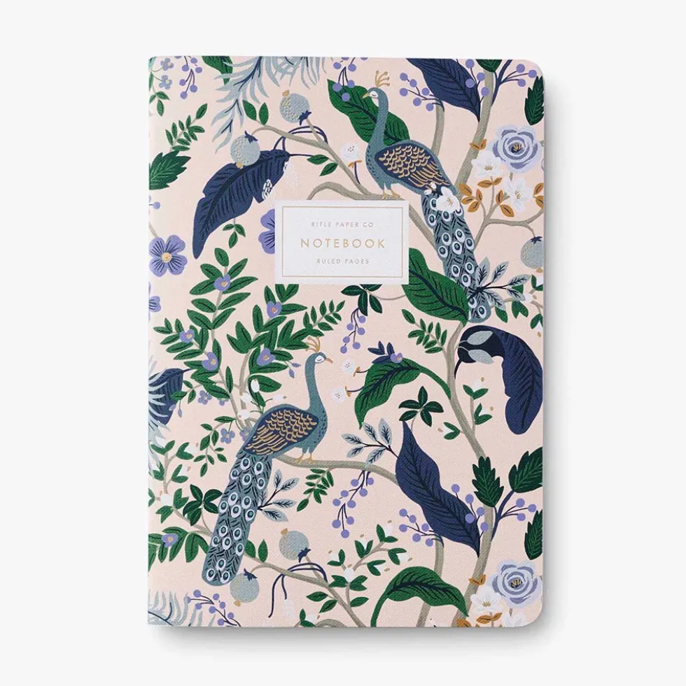 Pack 3 libretas cosidas Peacock - Rifle Paper