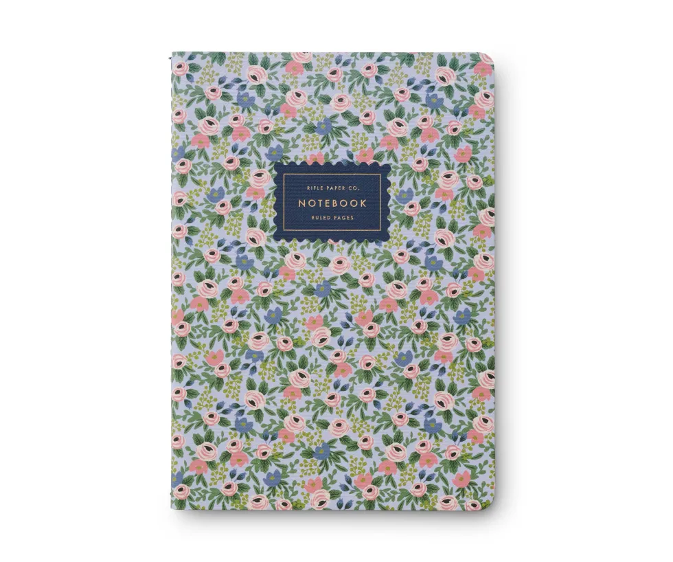 Pack 3 libretas cosidas Rosa - Rifle Paper co.