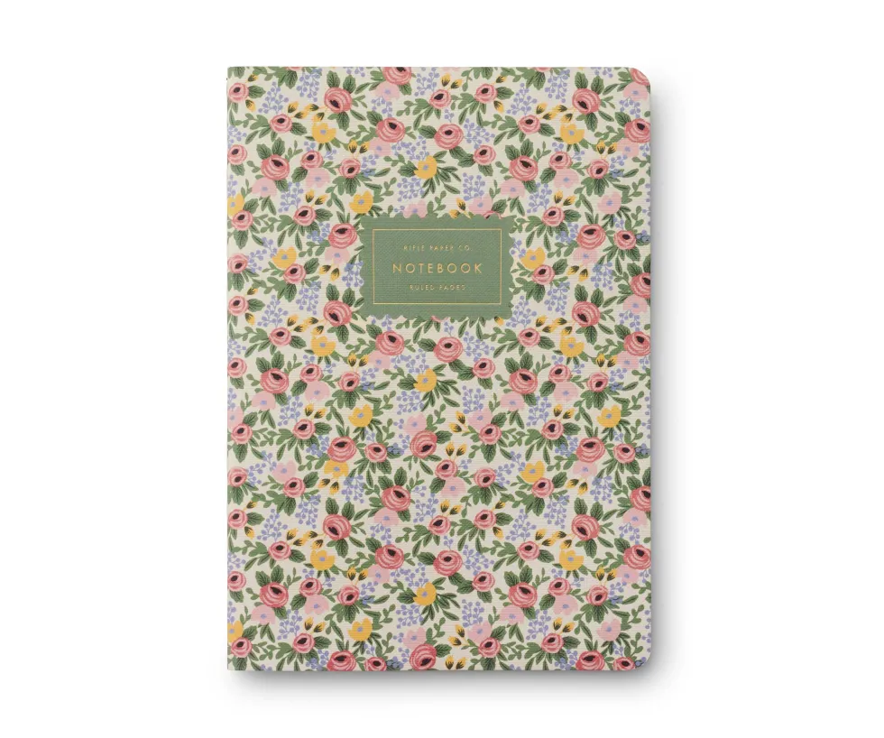 Pack 3 libretas cosidas Rosa - Rifle Paper co.