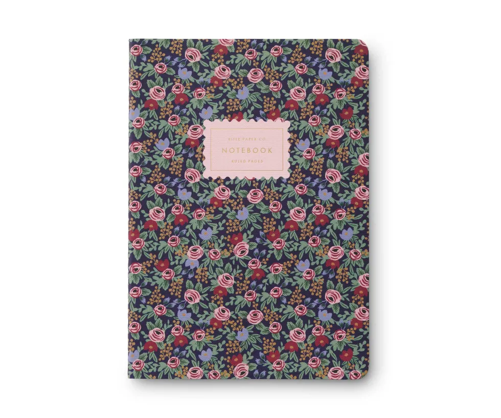 Pack 3 libretas cosidas Rosa - Rifle Paper co.