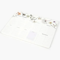 Pack Organización I Libreta + Planificador Semanal + Bloc Notas + Bolígrafo + Portabolígrafos (Wild Flowers)