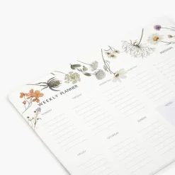 Pack Organización I Libreta + Planificador Semanal + Bloc Notas + Bolígrafo + Portabolígrafos (Wild Flowers)
