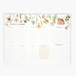 Pack "Spring Flowers" I Libreta + Planificador + Bloc Notas + Bolígrafo + Portabolígrafos
