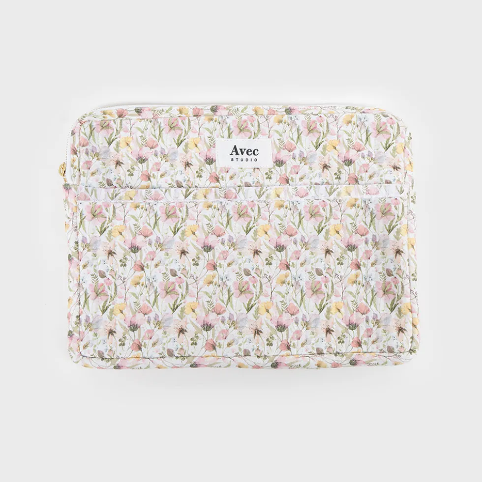Pack Viaje "Spring Flowers" | Bolsa Viaje + Funda Portátil + Libreta A6