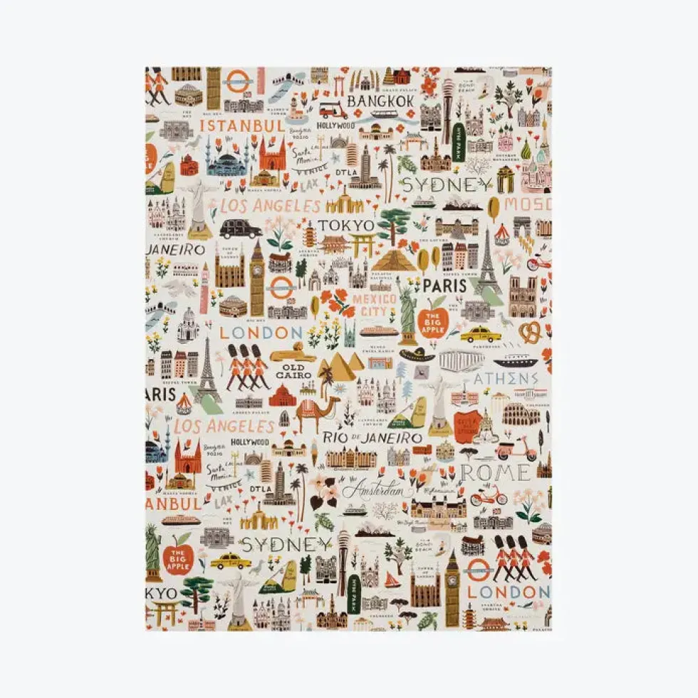 Papel de regalo Bon Voyage - Rifle Paper Co