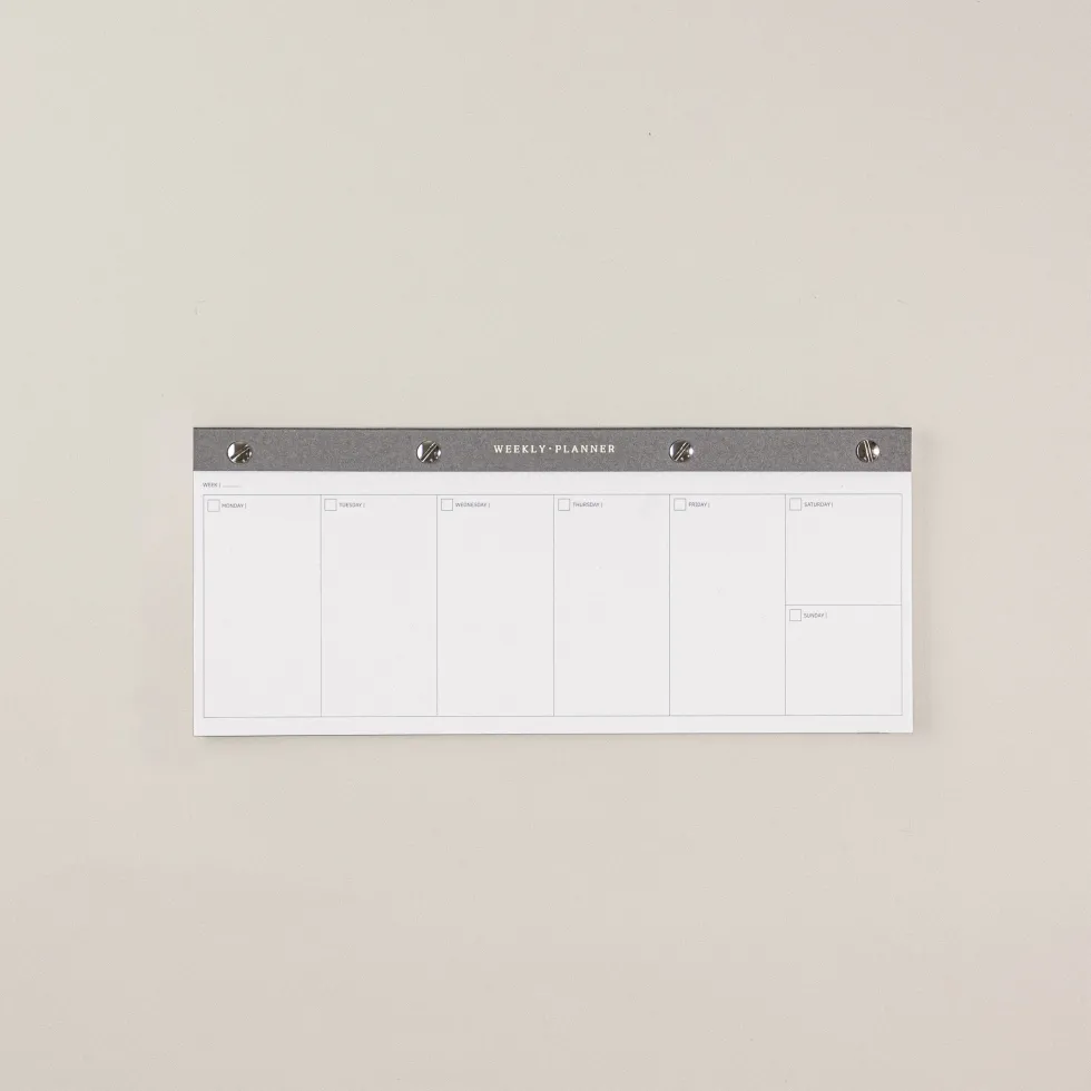 Planificador Semanal · Bloc de notas panorámico