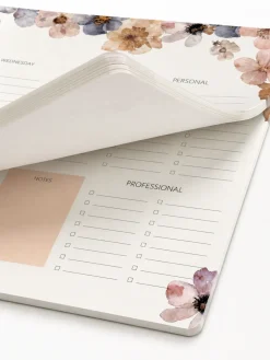 Planificador semanal Pressed Flowers