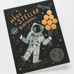 Postal Cumpleaños Astronauta "Stellar" - Rifle Paper