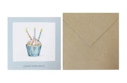 Postal Cupcake Happy Birthday