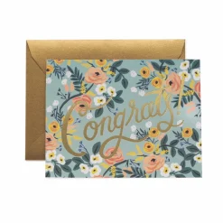 Postal Felicitación Blue Meadows Congrats - Rifle Paper