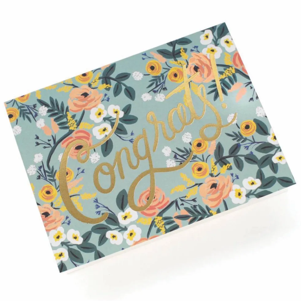 Postal Felicitación Blue Meadows Congrats - Rifle Paper