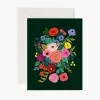 Postal Flores Garden Party Hunter Card - Rifle Paper