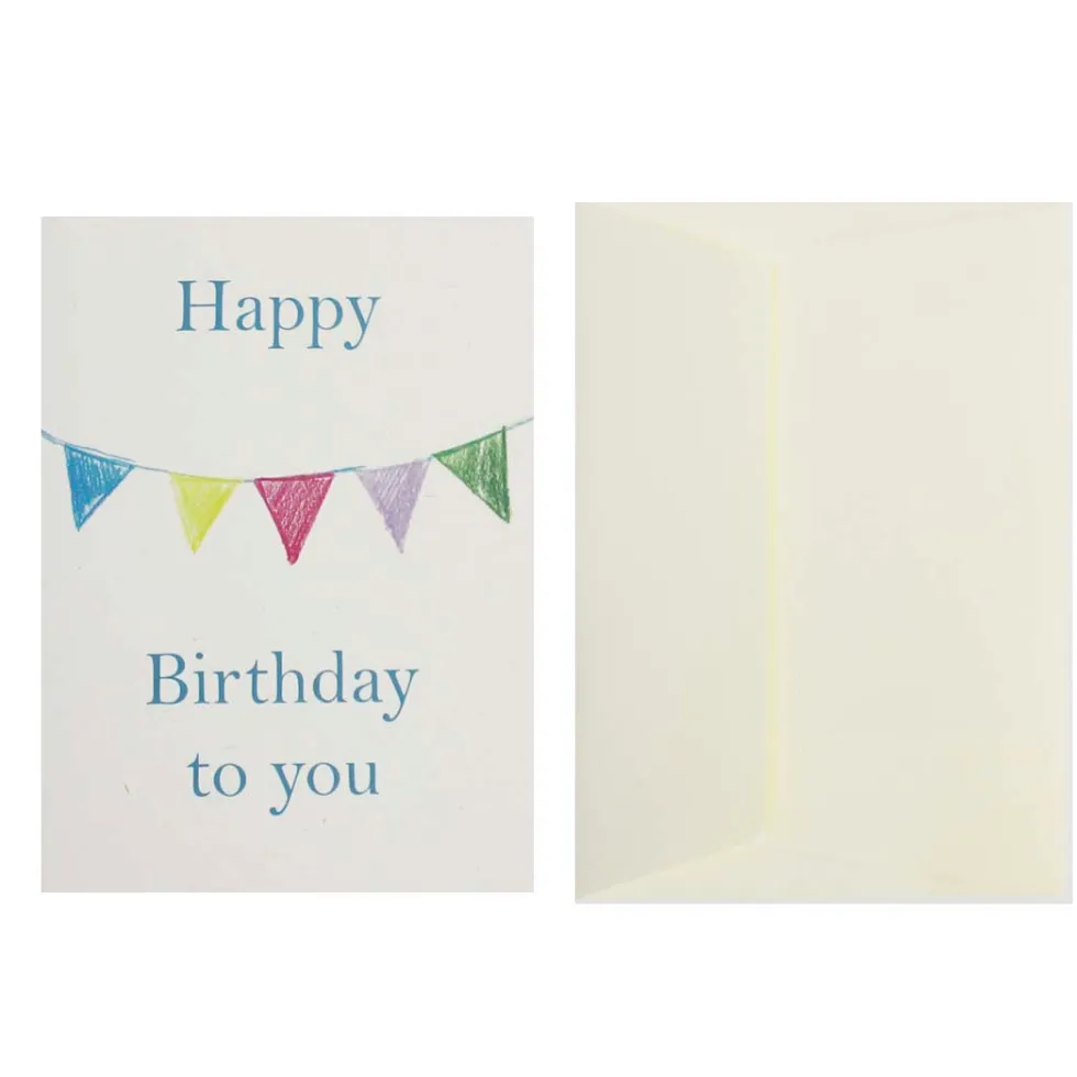 Postal Happy Birthay banderín