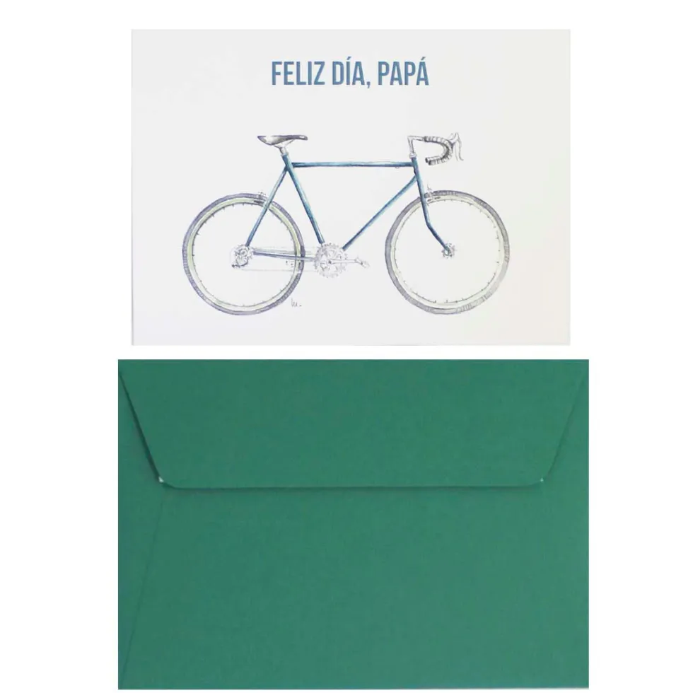 Postal PAPÁ Bicicleta