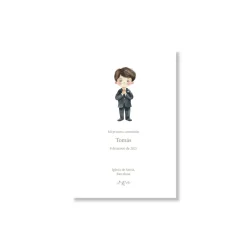 Recordatorio de comunión personalizado Básico (Packs 12-60)